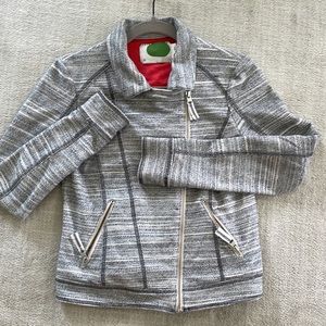 Anthropologie gray jacket; asymmetrical; size XS